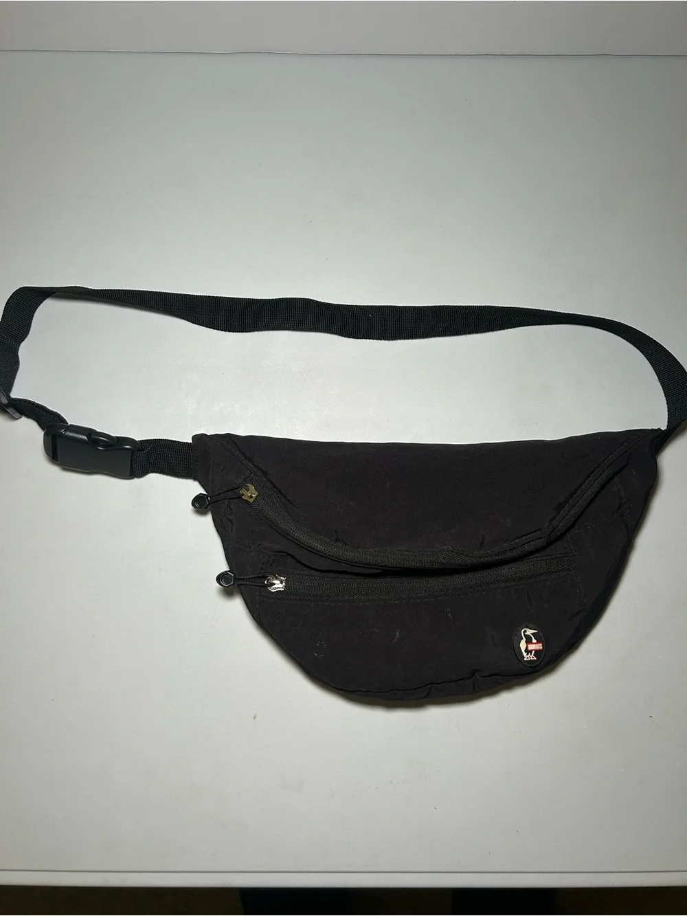 Chums Black Waist Pack Fanny Pack Trailway Hiking Outdoor Camp Active Waist bag